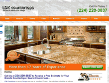 Tablet Screenshot of ldkcountertops.com